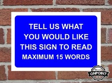 Custom Bespoke Aluminium Composite Safety Sign 4 Sizes & 7 Colour Variations.