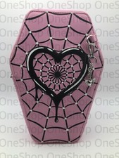 Monster High Draculaura Pink Coffin Spider Web Heart Mini Backpack Hot Topic