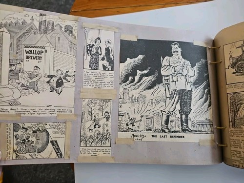Vintage WW2 Wartime Cartoons Mainly From Daily Mail Mar 1945-apr 1945, 90 Pages - Picture 20 of 24