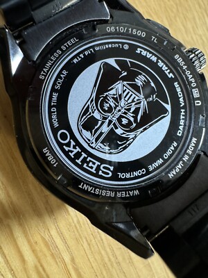 SEIKOブライツスターウォーズDarth Vader ソーラー時計（ジャンク） SEIKO SAGA125 Star Wars Darth Vader Collector's Watch (Limited