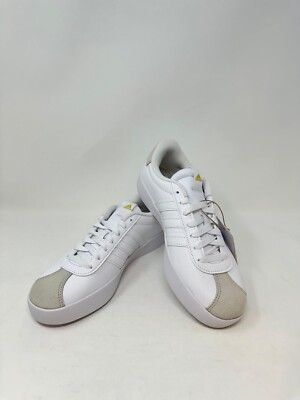 adidas Women's VL Court 3.0 Skateboard Shoes - US:7, White, H1(B280T)
