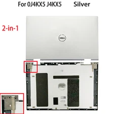 2-in-1 Back Cover Top Rear Lid For Dell Inspiron 13 7000 7300 7306 Sliver 0J4KX5