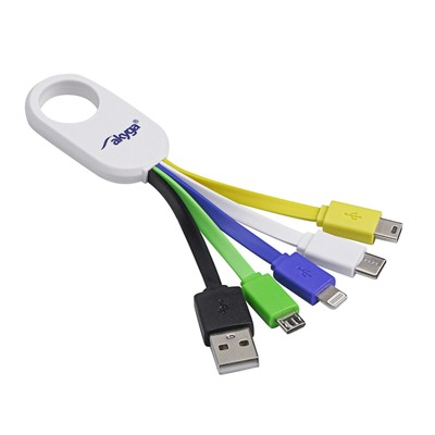 AK-AD-51 Multi Adapter 5in1 USB A USB C Micro Mini USB Ladekabel