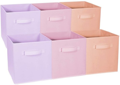 Foldable Storage Cube Basket Bin - Great for Nursery, Playroom Closet & Shelves - Picture 20 of 23