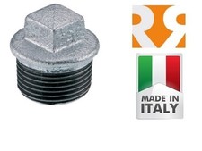 TAPPO MASCHIO IN GHISA RACCORDERIA ZINCATA RACCORDI IDRAULICI ZINCATI DA 1/2 A 2