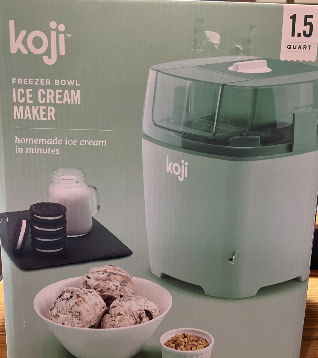 Koji Electric Freezer Bowl Ice Cream Maker - 1.5 Quart