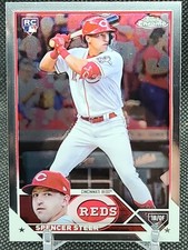 2023 Topps Chrome Spencer Steer #146 RC Rookie Base Chrome