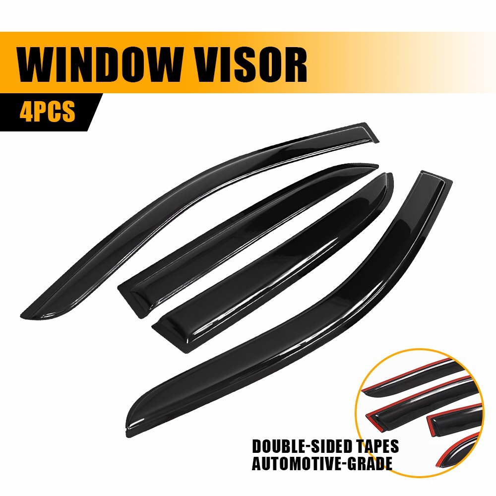 For 2003-2007 Honda Accord Sedan Wavy Mugen Window Visor Rain Guard Vent 4 Pcs M