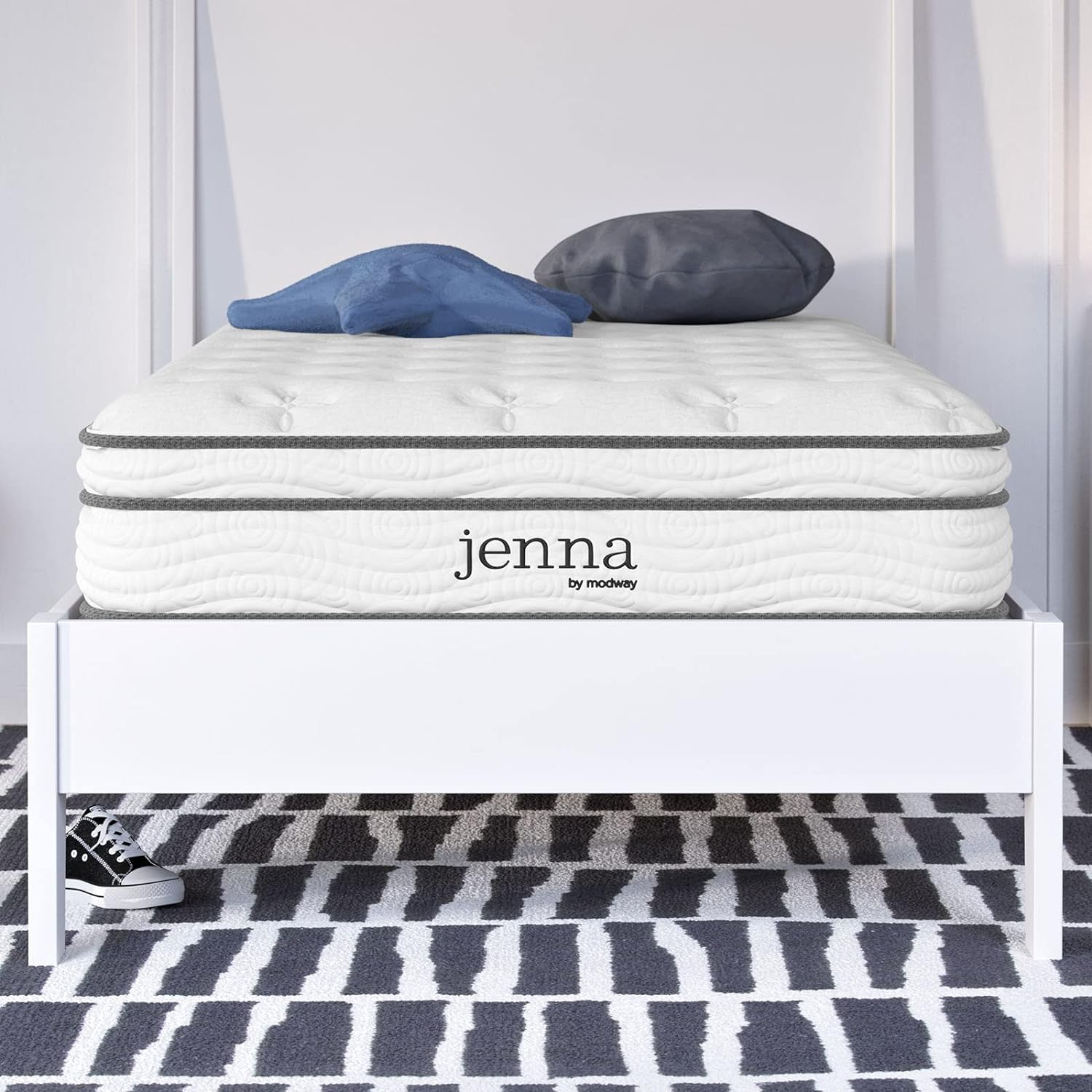 Modway Jenna 10” Innerspring and Memory Foam Twin Mattress with