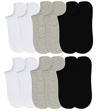 6-12 Packs Ankle Cool Socks Sport Mens Womens Size 10-13 No Show Lot NWT 70033D
