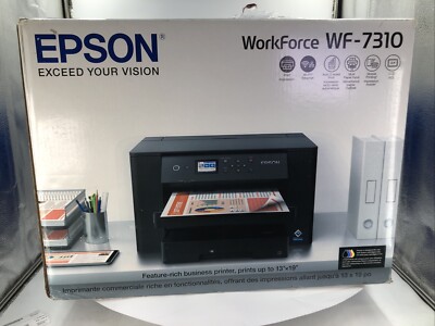 New Epson WorkForce WF-7310 Wireless Color Wide-Format Printer