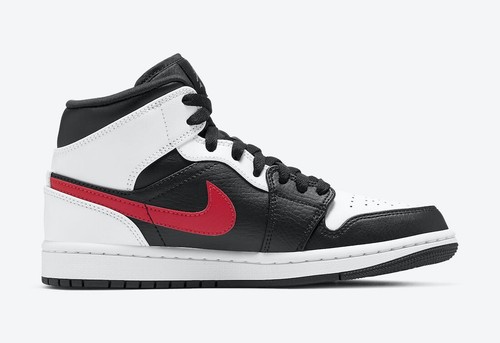 Nike Air Jordan 1 Mid Black Chile Red 