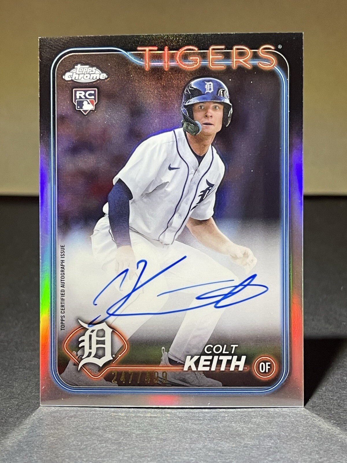 2024 Topps Chrome - Rookie Autographs Refractor #RA-CKE Colt Keith /499 (AU, RC)