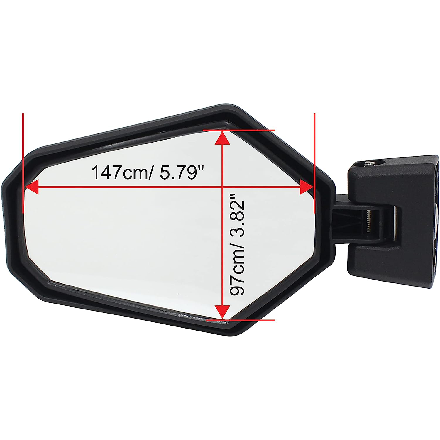 KIWI MASTER Side Mirrors Compatible For 2021-2025 Can-Am Commander, 2018-2025 Can-Am Maverick Sport/Trail Accessories Adjustable Folding Rear View Racing Mirror 715003639 In | Whizz Side Mirrors - Foto 7