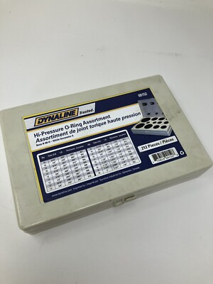 #ad #ad Dynaline Hi Pressure O ring Assortment Set 212 Pieces Buna N 90 R 00152 C $50.00