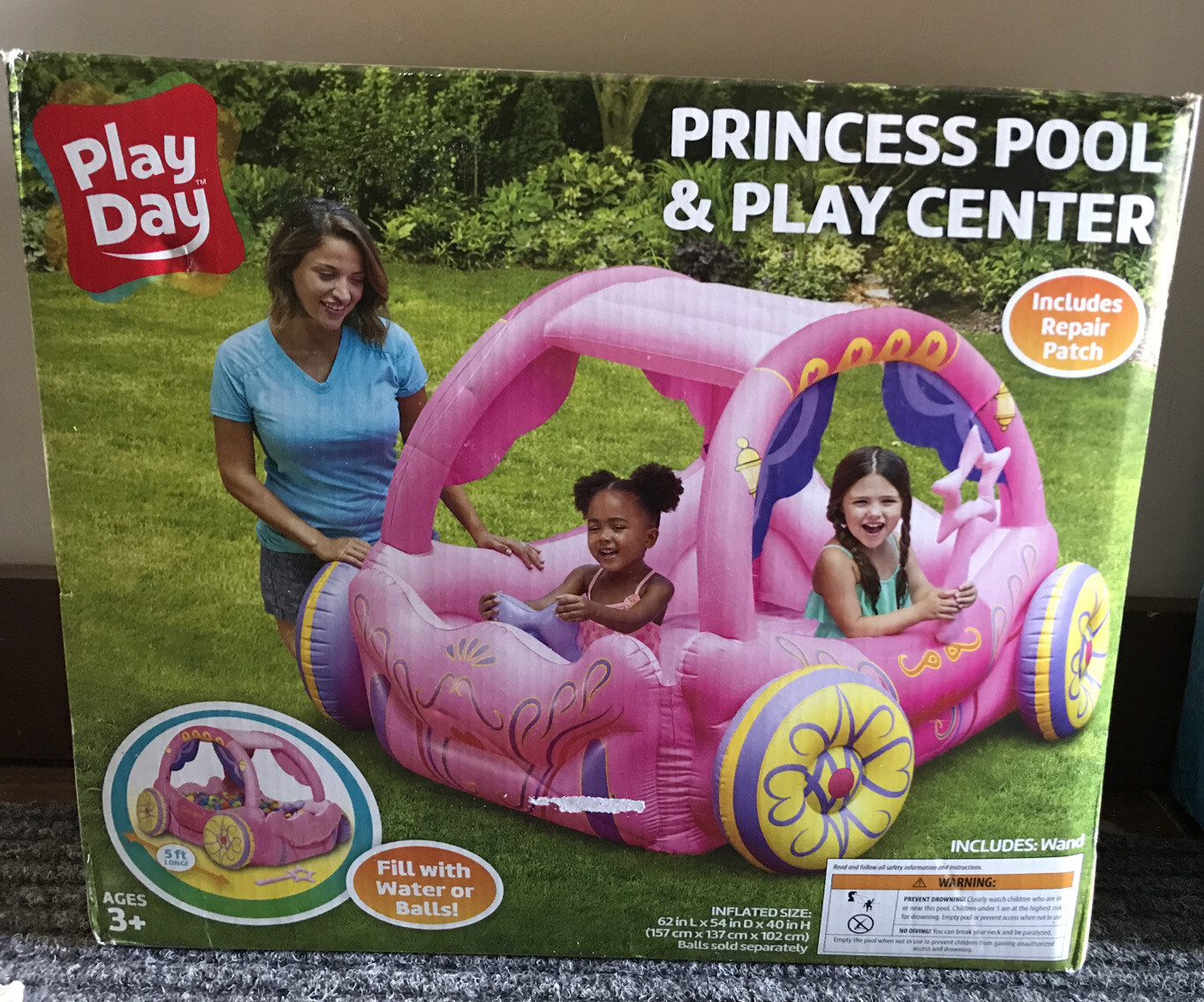 princess carriage pool float