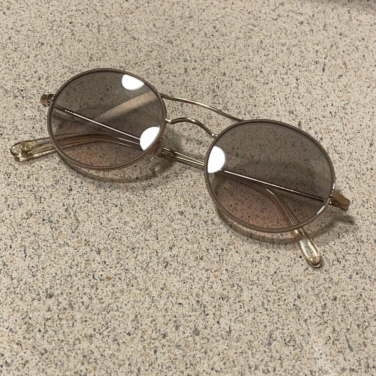 Garrett Leight SANBORN SUN Supernova Rose Gold. Retail $450  display picture 2
