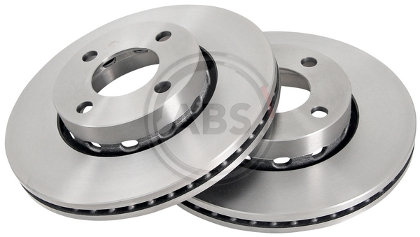 Front Set 2x Brake Discs A.B.S. 16101 for Audi Cabriolet/Coupe/80 (88-00)