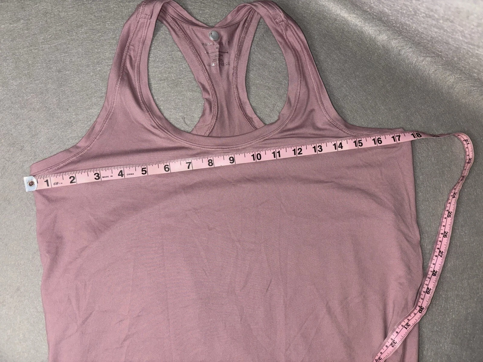 yogalicious muted round neck athletic active tank-top