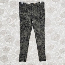 Anthropologie Pilcro Serif Velvet Printed Skinny Pants Women's 25