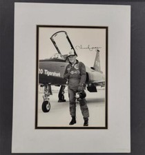 Chuck Yeager signed 11x14 matted display 8x10 photo autograph ~ Beckett BAS LOA