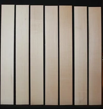 Quarter sawn hard maple (rock maple) guitar fingerboard blank. Sold individually