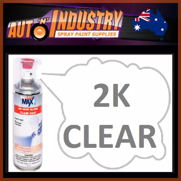 High Quality 2 Pack 2K Clear Coat With Inbuilt Hardener Automotive Spray can