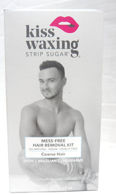 Kiss Waxing Strip Sugar Hair Removal for Coarse Hair  -10oz bottle