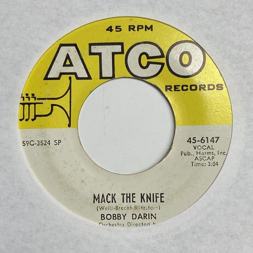 Bobby Darin - Mack The Knife / Was There A Call For Me - ATCO 45-6147 - VG