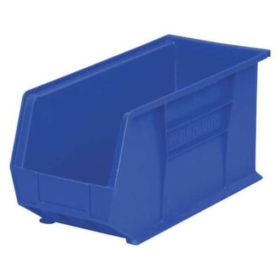 Akro-Mils 30265Blue Hang & Stack Storage Bin, Plastic, Blue, 9 In H, 8 1/4 In