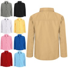 Kids Boys Top Stage Shirt Prom Tank Tops Graduation T-shirts Button Up Blouse