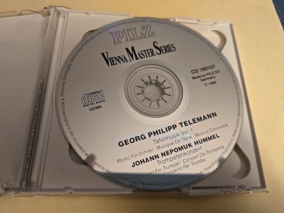 Georg Philipp Telemann Dinner Music Vol 1 & 2 Pilz Germany 2 CD's