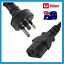 thumbnail 1  - 5 x AU 3 Pin - IEC &#034;Kettle Cord&#034; Plug Australian 240V Power Cable Lead Cord