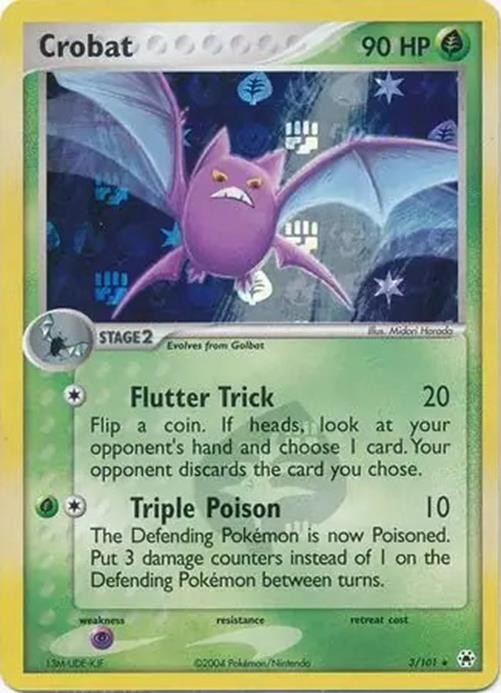 Crobat - 3/101 - Pokemon Ex Hidden Legends Reverse Holo HP