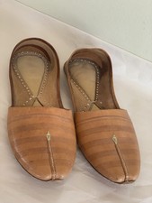 Men  s Size 9 Punjabi Khussa Jutti Mojari Genuine Leather Slip-On Shoes Handmade
