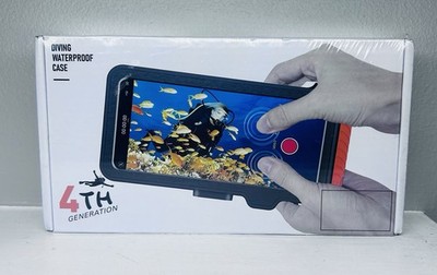 Shellbox 4th Generation 10M Waterproof Diving Case for Phone Blue- NEW SEALED