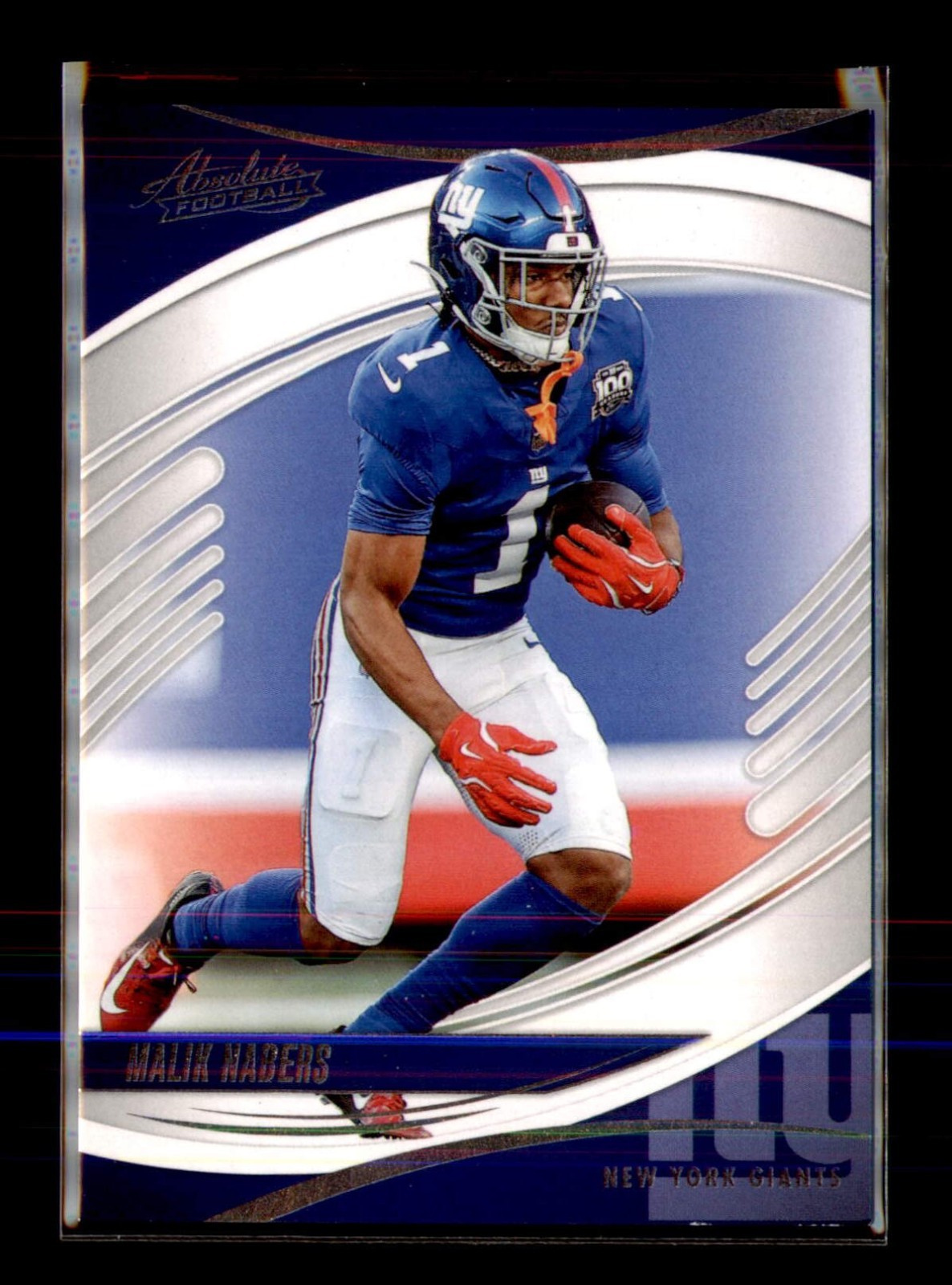 Malik Nabers #1 Football Cards 2025 Panini Absolute trading card — raw and PSA graded price guide