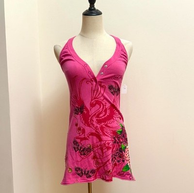 Ed hardy 2000s mini dress size s