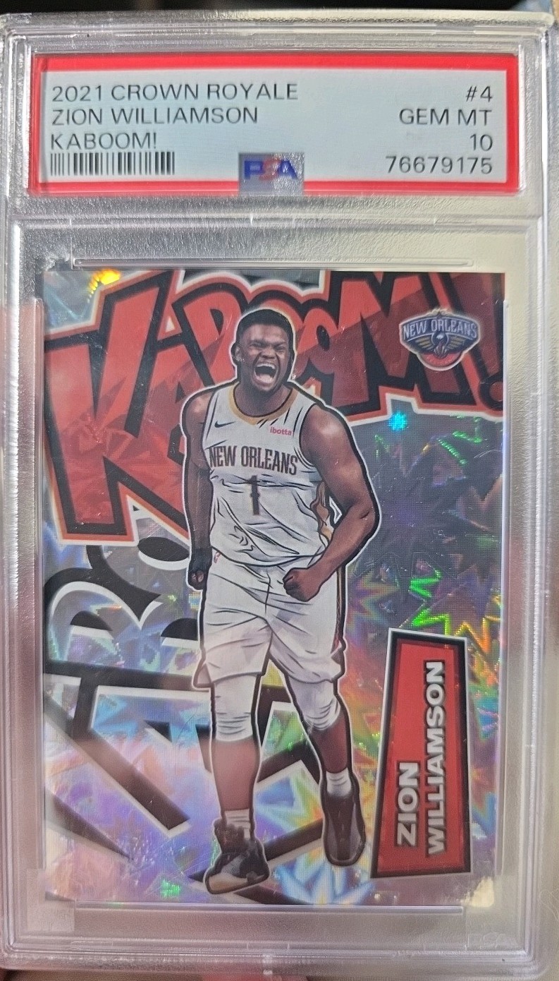 2021-22 Panini Crown Royale - Kaboom! Zion Williamson #4