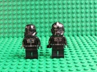 Lot of 2 Lego Star Wars Tie Fighter Pilot Minfigures 6206 7659 SP42