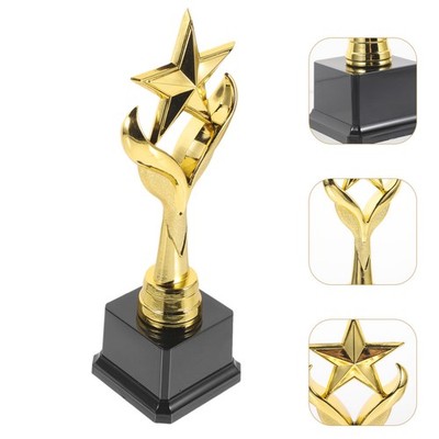  Kids Race Game Trophy Plastic Trophy Model Star Trophy Model Kinderstar Trophy