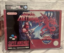 GRAIL SUPER METROID BIG BOX SEALED GRADED VGA 80 SUPER NINTENDO SNES PAL UK