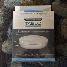 Tablo TV Media Streamer Box DVR Multi-Screen Streaming Wi-Fi Ethernet White