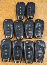 LOT OF 10 OEM CHEVROLET FLIP KEY FOB REMOTE  ...