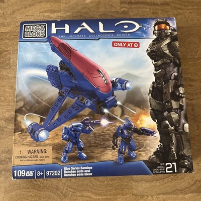 Mega Bloks Halo Blue Series Banshee 97202 , 109 Pieces Target Only