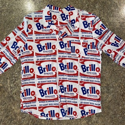 Calvin Klein x Andy Warhol Brillo Pads Button Up Pajama Shirt