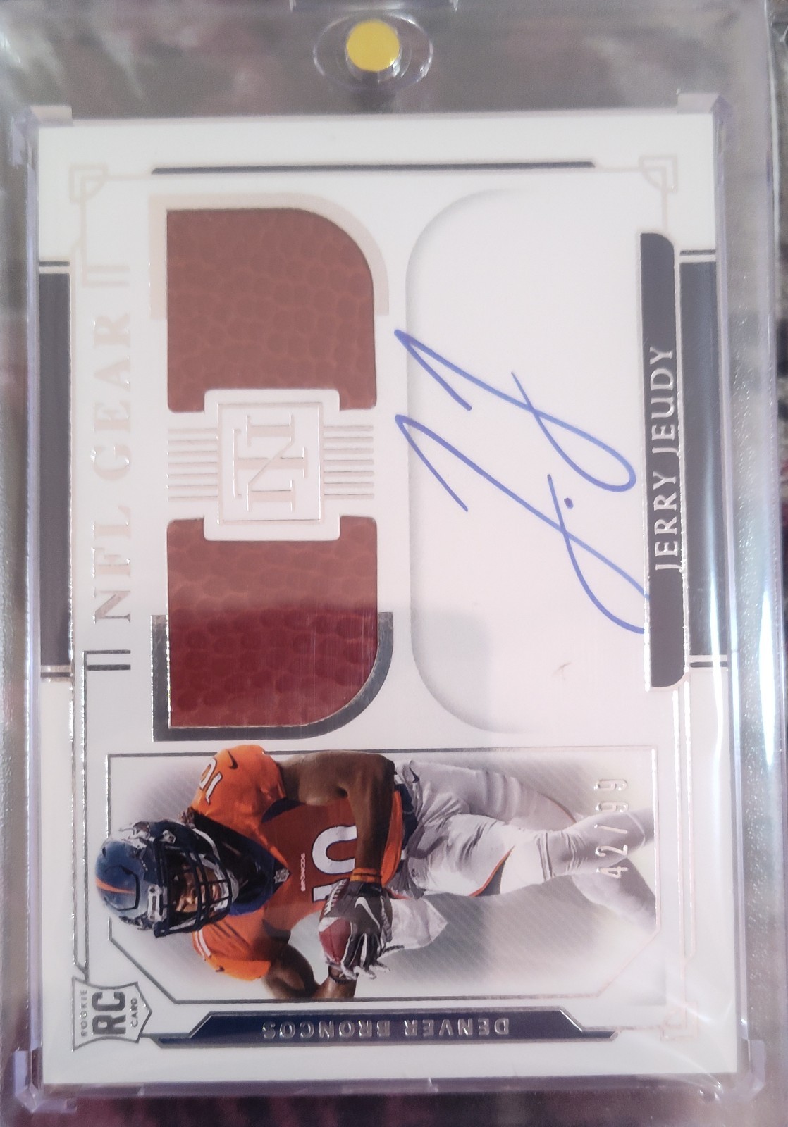 2020 Panini National Treasures Rookie Nfl Gear Signature Combos Jerry Jeudy /99