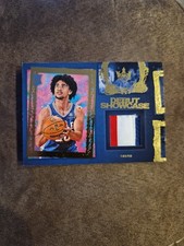 Jared McCain 2024-25 Panini Court Kings RC Debut Showcase Patch Philadelphia 