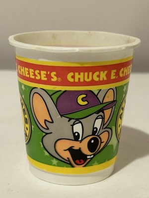 Vintage Chuck E Cheese Arcade Token Carry Cup 2004