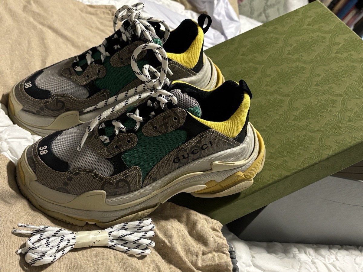 BALENCIAGA Gucci Triple S ハッカー ラボ スニーカー Gucci x Balenciaga The Hacker Project Triple S Sneakers Size